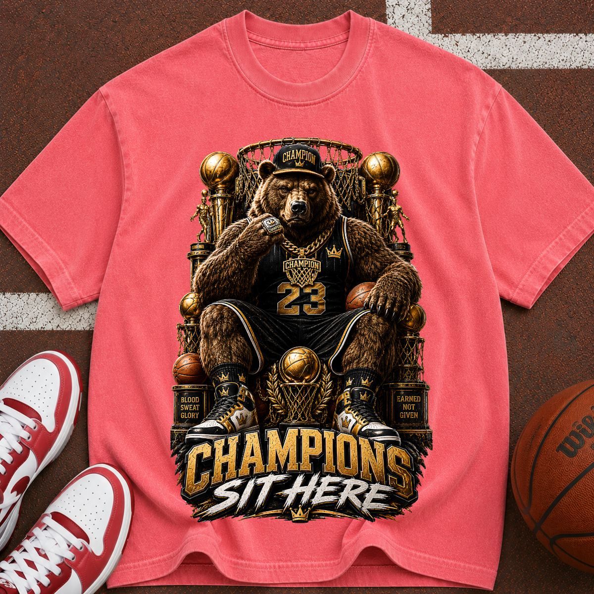 Champions Sit Here Graphic T-Shirt