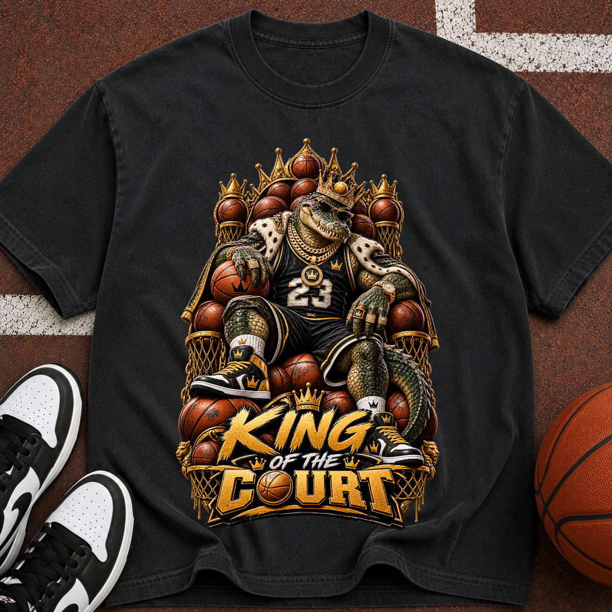 King of the Court Basketball T-Shirt