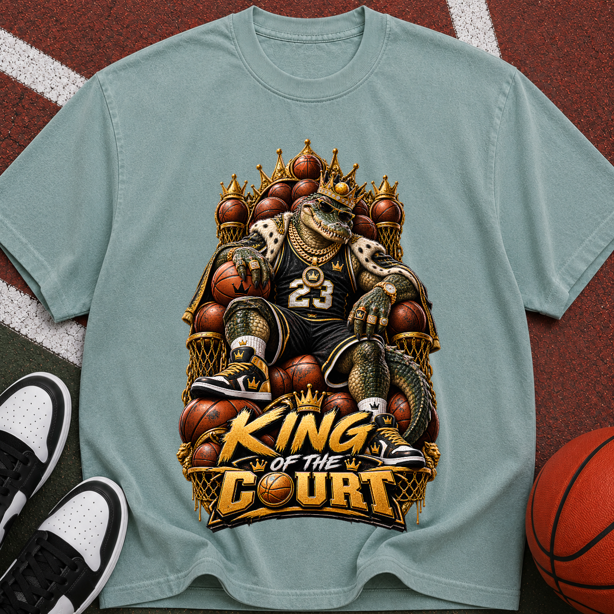 King of the Court Basketball T-Shirt