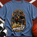 Bet On Myself Basketball Bear Tee – Motivational Sports Graphic T-Shirt