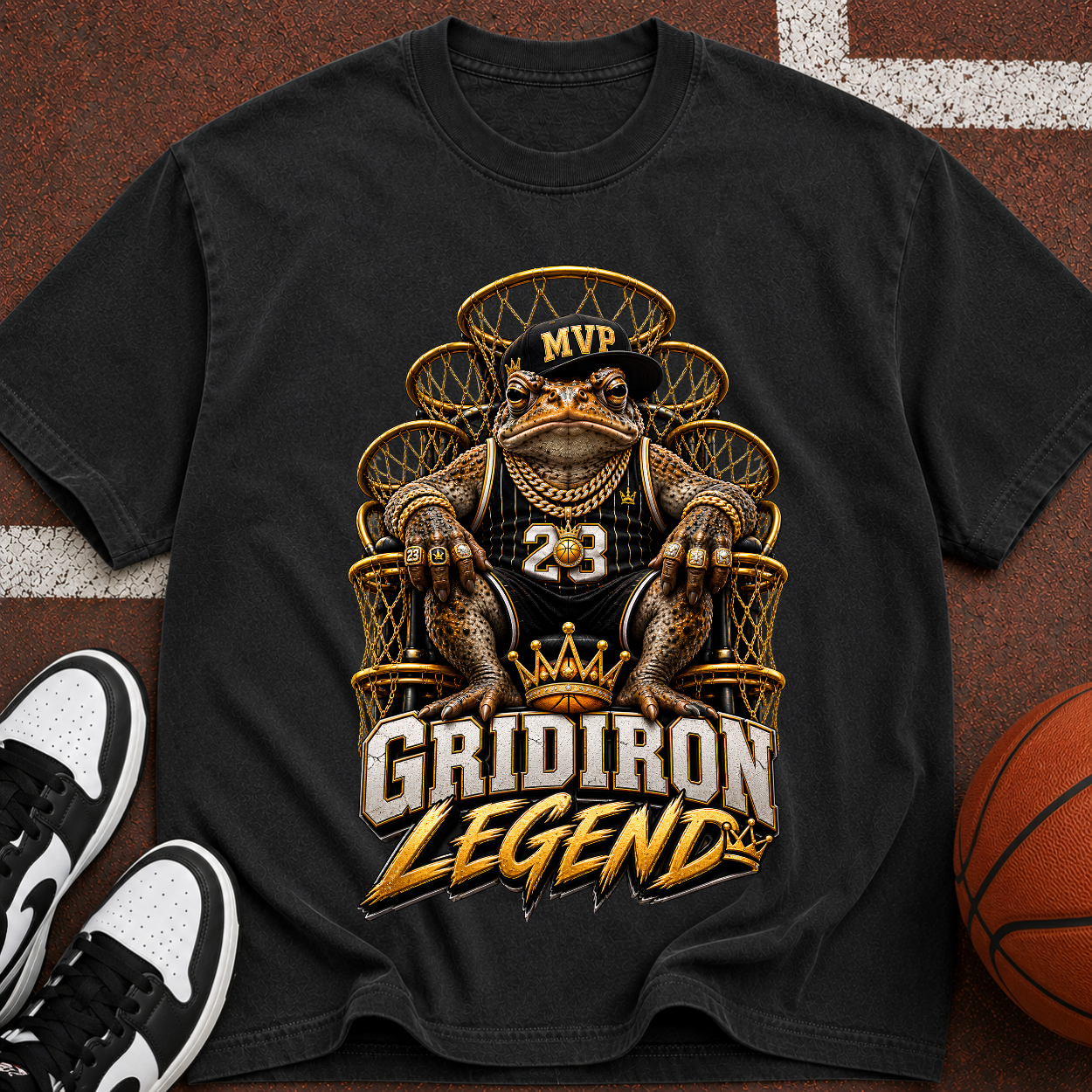 Gridiron Legend MVP Football T-Shirt — Vintage Player #23 Tee