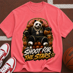 Shoot for the Stars Panda T-Shirt — Motivational Graphic Tee