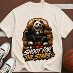 Shoot for the Stars Panda T-Shirt — Motivational Graphic Tee