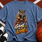 Game On The Line Owl Basketball T-Shirt