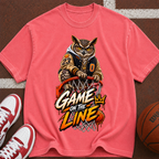Game On The Line Owl Basketball T-Shirt