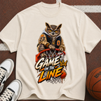 Game On The Line Owl Basketball T-Shirt