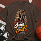 Game On The Line Owl Basketball T-Shirt