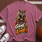 Game On The Line Owl Basketball T-Shirt