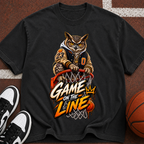 Game On The Line Owl Basketball T-Shirt