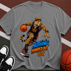 Basketball Cheetah Tee — "Nothing Handed Out" Graphic T-Shirt