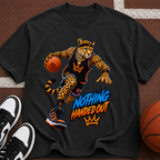 Basketball Cheetah Tee — "Nothing Handed Out" Graphic T-Shirt