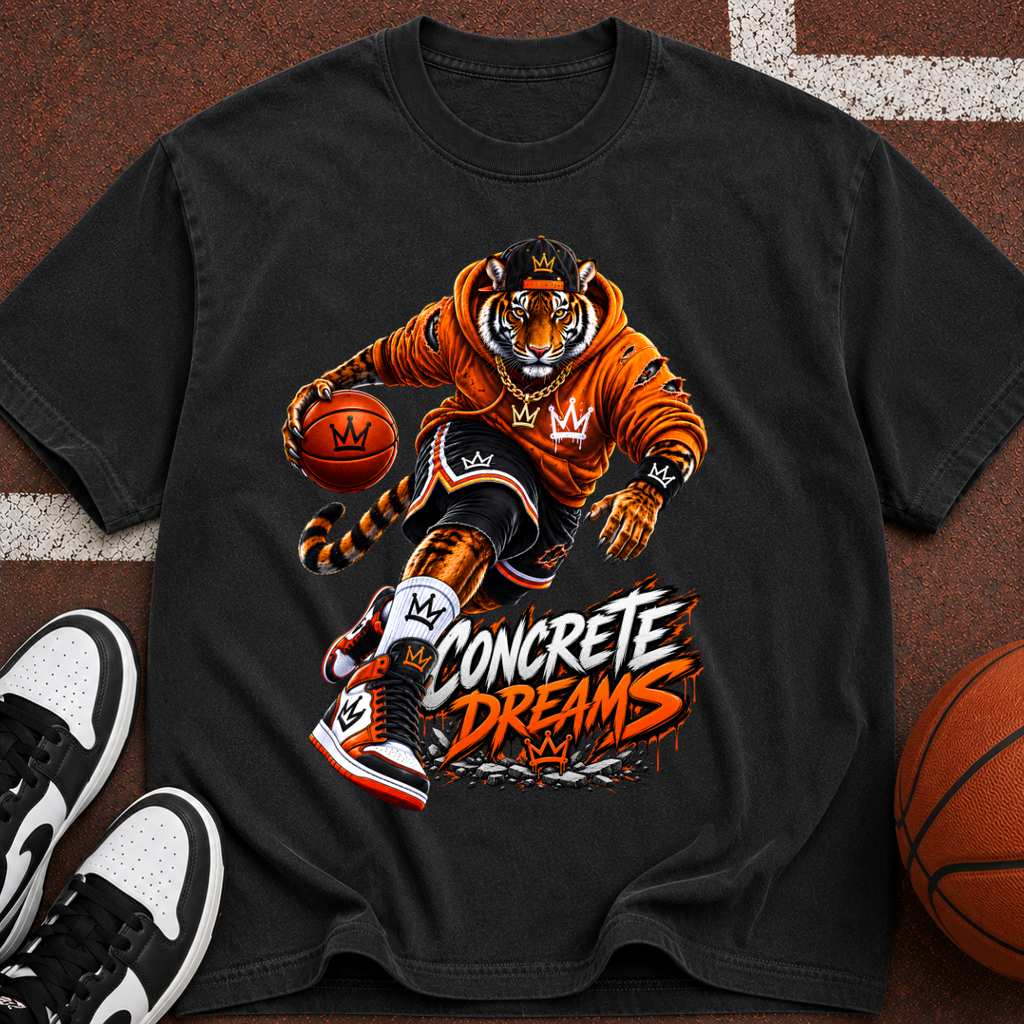 Concrete Dreams Tiger Basketball T‑Shirt