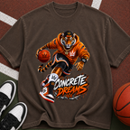 Concrete Dreams Tiger Basketball T‑Shirt