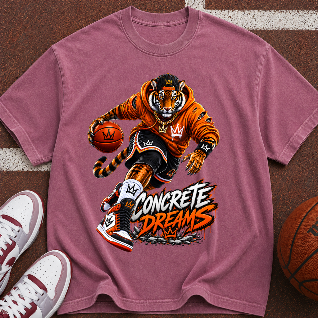 Concrete Dreams Tiger Basketball T‑Shirt