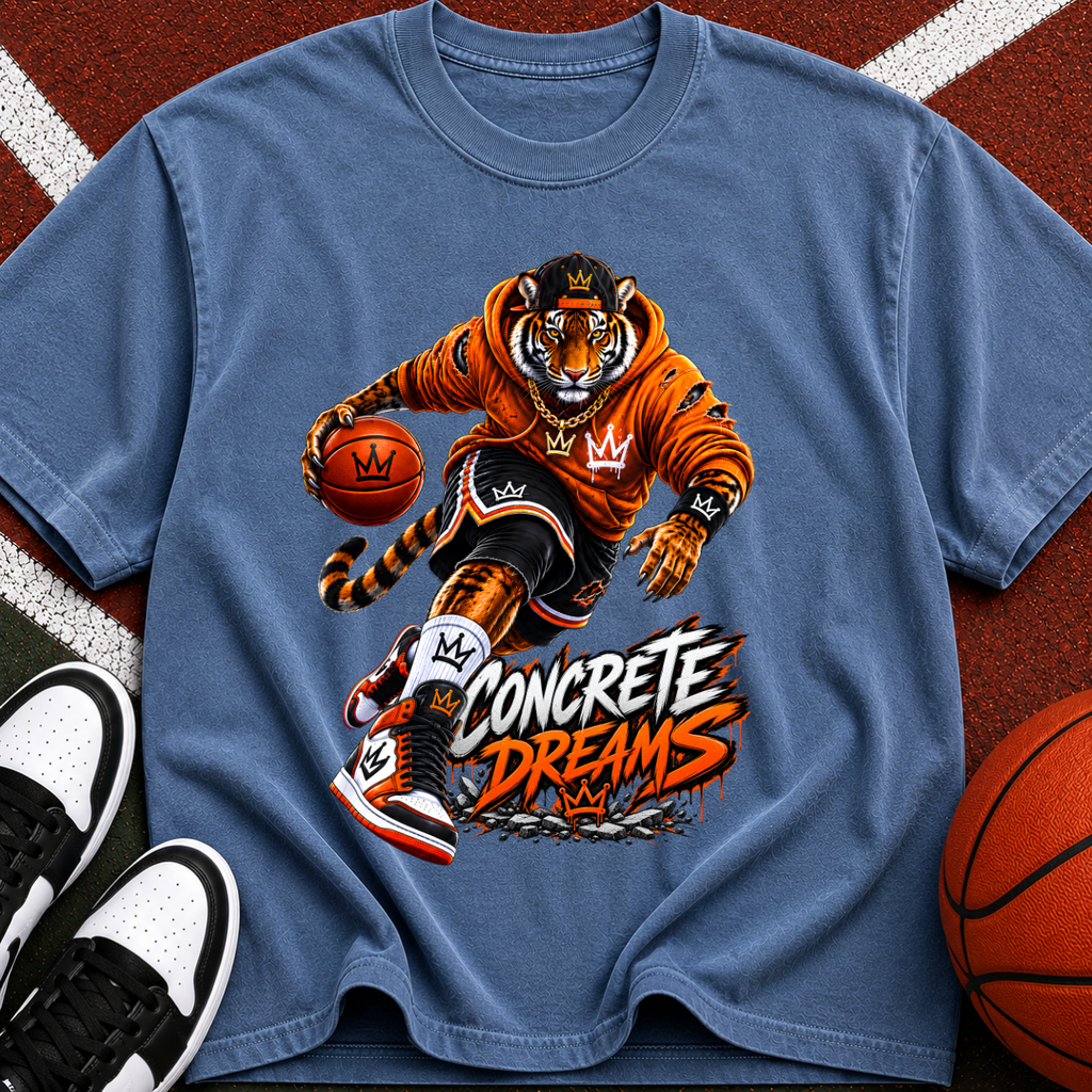 Concrete Dreams Tiger Basketball T‑Shirt