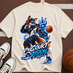 Court Vision Basketball T-Shirt — Streetwear Fox Player Graphic Tee