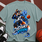 Court Vision Basketball T-Shirt — Streetwear Fox Player Graphic Tee