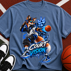 Court Vision Basketball T-Shirt — Streetwear Fox Player Graphic Tee