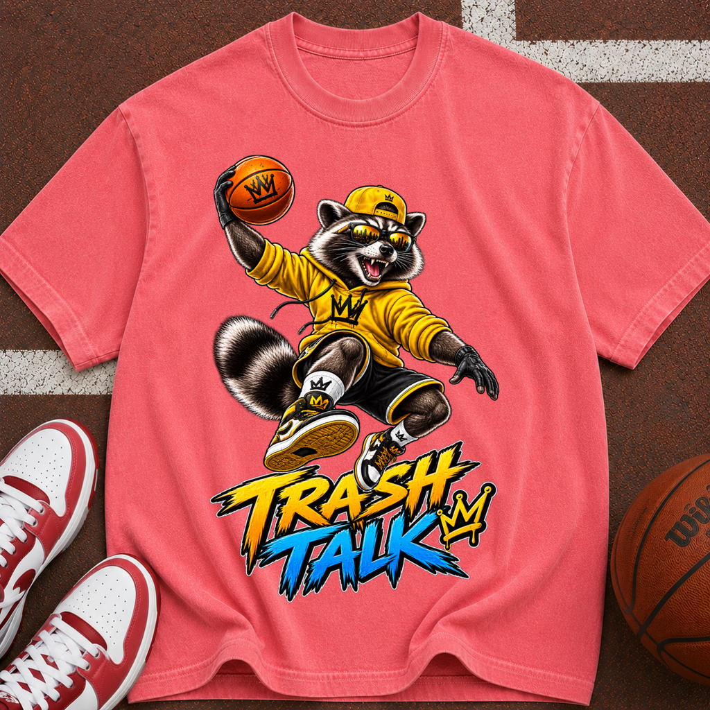 Trash Talk Raccoon Basketball T-Shirt