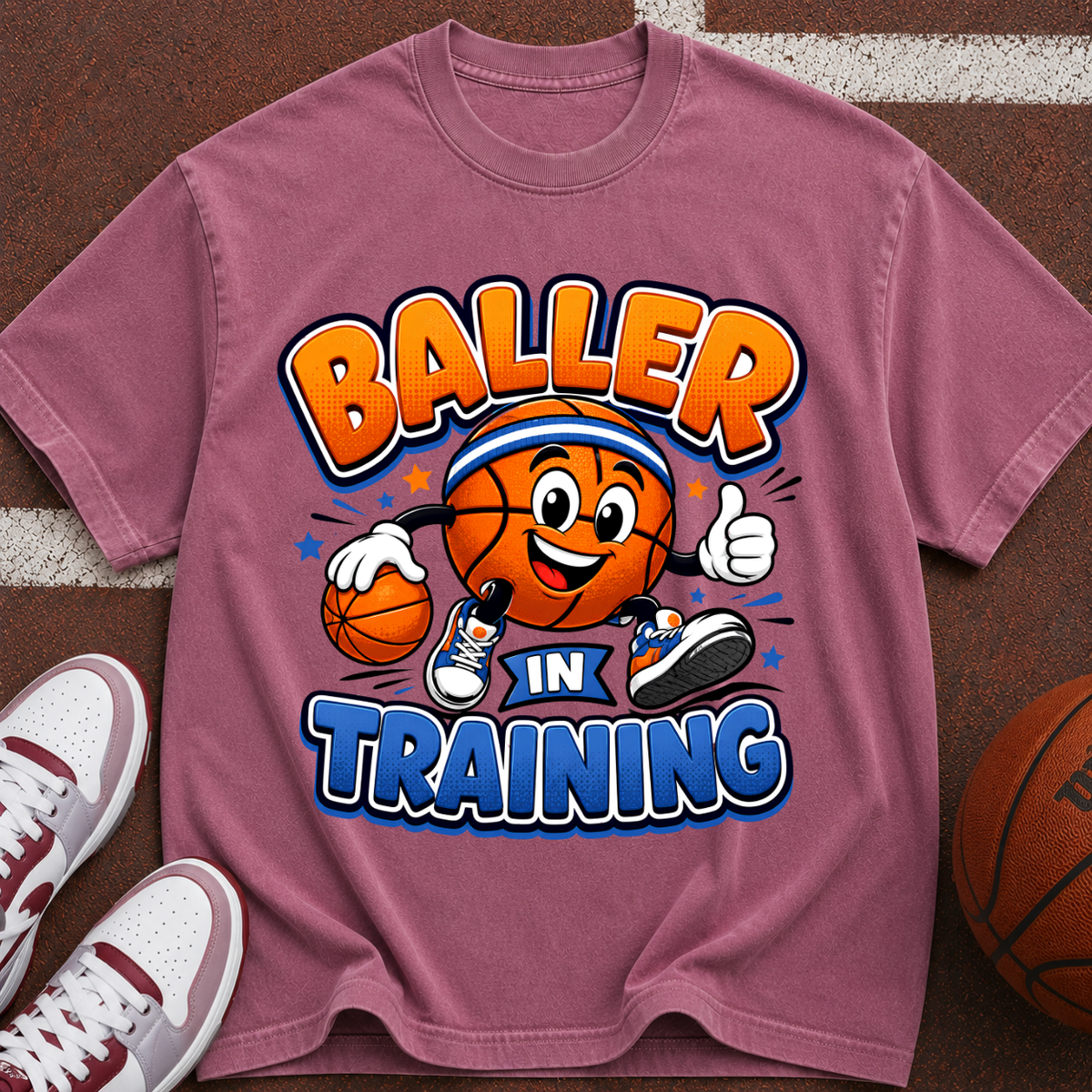 Baller in Training Kids' Basketball T-Shirt