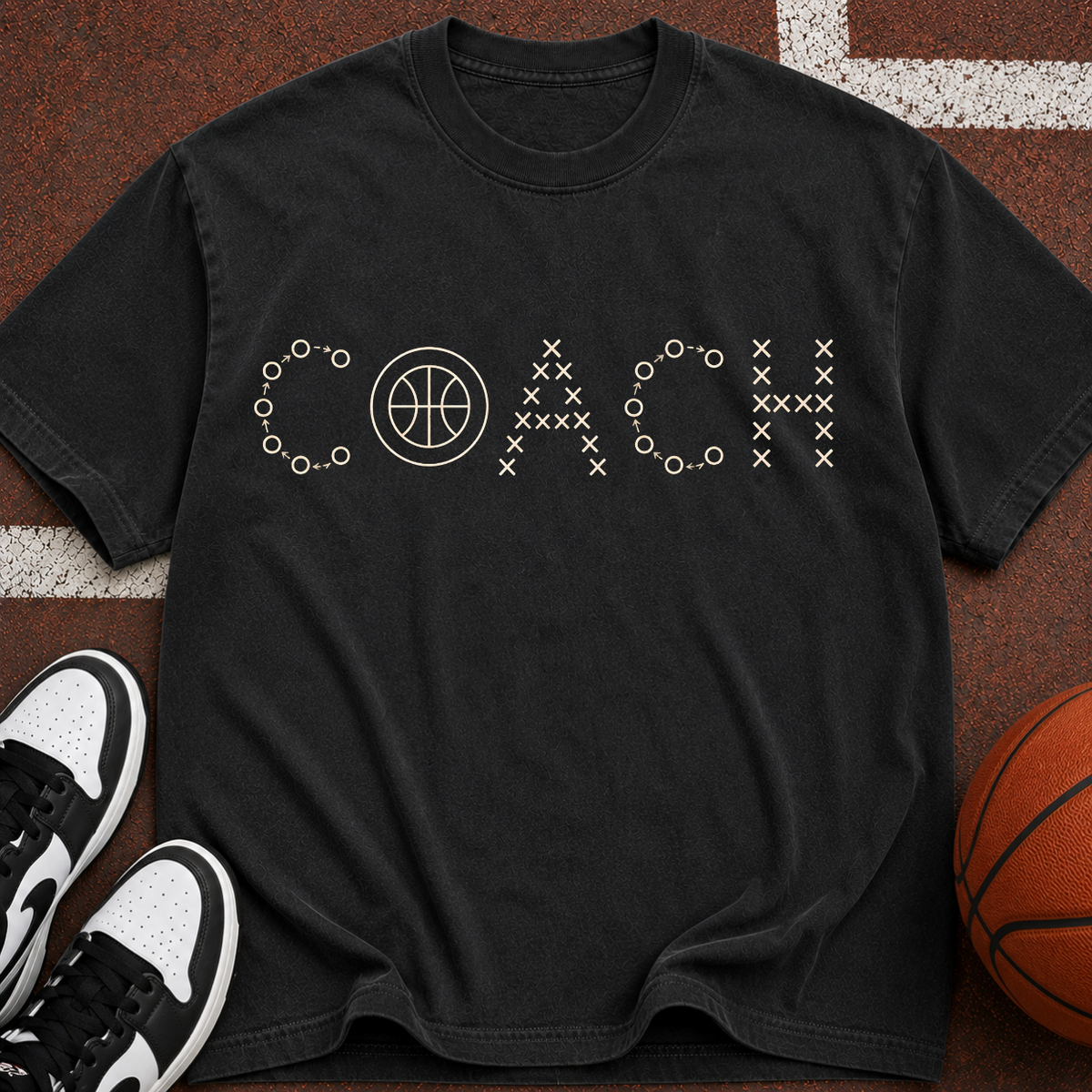 Coach Basketball Vintage Garment-Dyed T-Shirt