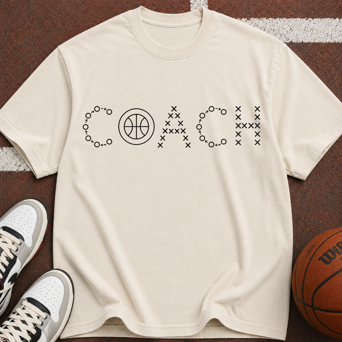Coach Basketball Vintage Garment-Dyed T-Shirt