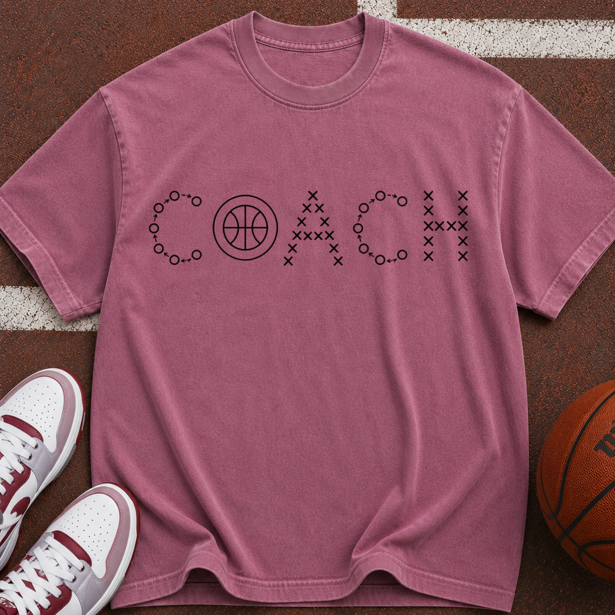 Coach Basketball Vintage Garment-Dyed T-Shirt