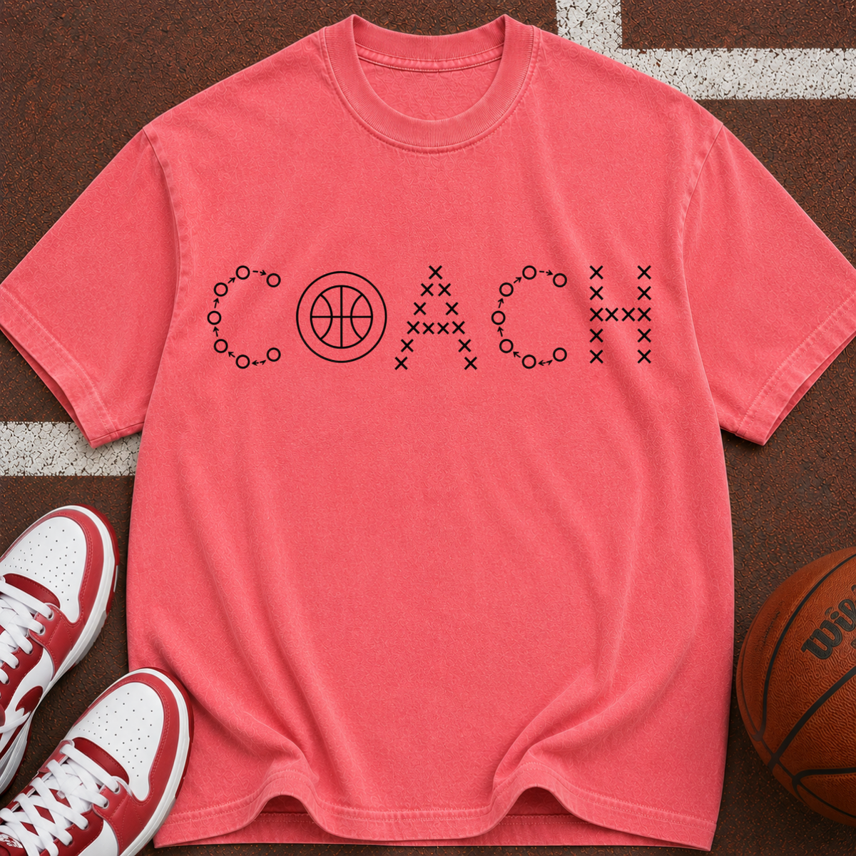 Coach Basketball Vintage Garment-Dyed T-Shirt