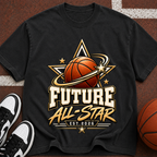 Future All-Star Basketball T-Shirt — Youth Basketball Tee, "Future All-Star Est. 2026"