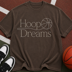 Hoop Dreams Basketball T-Shirt — Vintage Script Athletic Tee