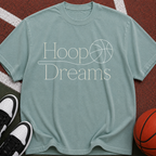 Hoop Dreams Basketball T-Shirt — Vintage Script Athletic Tee