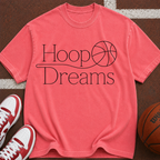 Hoop Dreams Basketball T-Shirt — Vintage Script Athletic Tee