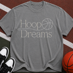 Hoop Dreams Basketball T-Shirt — Vintage Script Athletic Tee