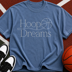 Hoop Dreams Basketball T-Shirt — Vintage Script Athletic Tee
