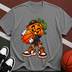 Pumpkin Jam Basketball T‑Shirt — Halloween Pumpkin Player Graphic Tee