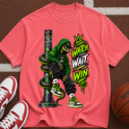 Watch. Wait. Win. Graphic T‑Shirt — Streetwear Snake King Design