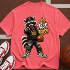Talk Trash Raccoon Basketball T-Shirt