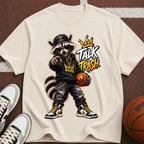 Talk Trash Raccoon Basketball T-Shirt