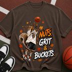 Nuts, Grit & Buckets Basketball Graphic Tee