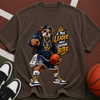Basketball Mascot Graphic Tee – "True Leader Makes Everyone Better"