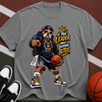 Basketball Mascot Graphic Tee – "True Leader Makes Everyone Better"