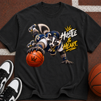 Hustle & Heart Basketball Raccoon T-Shirt