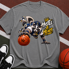 Hustle & Heart Basketball Raccoon T-Shirt