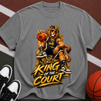King of the Court Basketball T-Shirt — Lion Basketball Graphic
