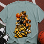 King of the Court Basketball T-Shirt — Lion Basketball Graphic