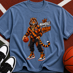 Tiger Basketball T-Shirt — “Handle With Attitude” Graphic Tee