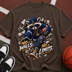 No Walls No Limits Raccoon Graphic T-Shirt