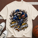 No Walls No Limits Raccoon Graphic T-Shirt