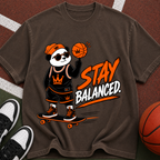 Stay Balanced Panda Skateboard T-Shirt