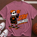 Stay Balanced Panda Skateboard T-Shirt